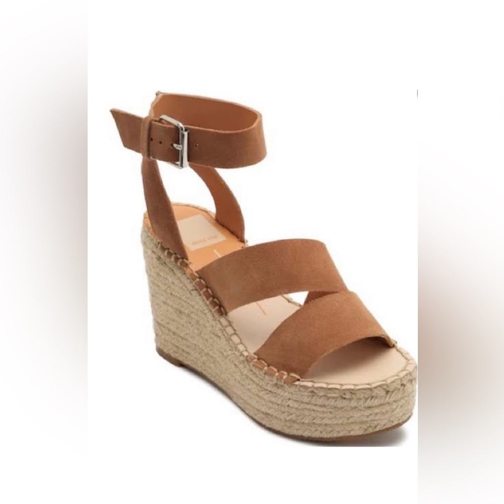 Dolce Vita Shayla Brown Suede Wedges Size 6.5